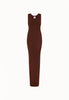 Knit Tank Maxi Dress in Brown