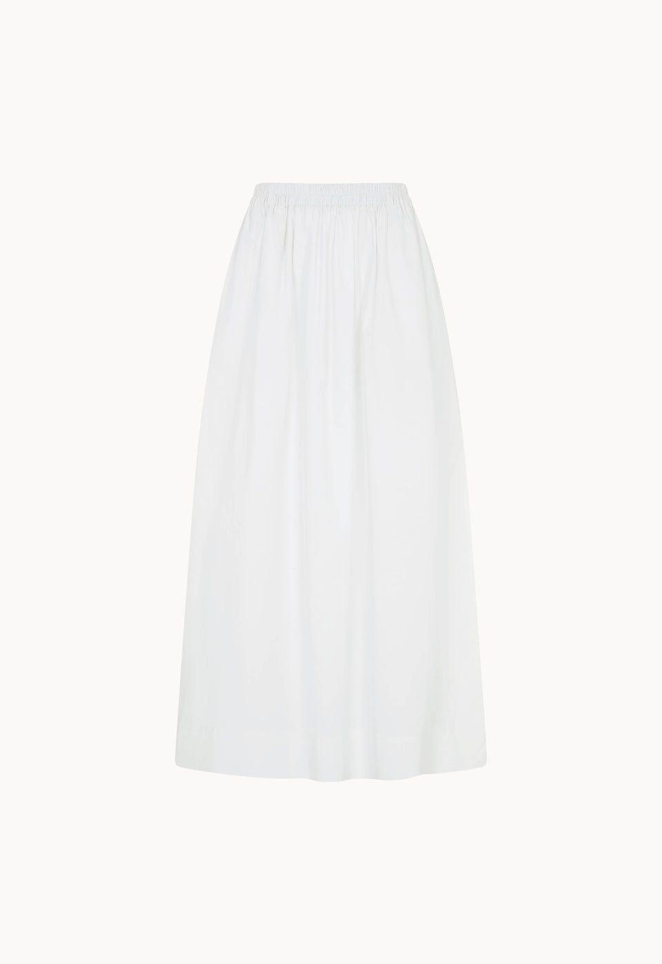 Cotton Maxi Skirt in White