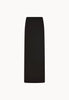 Linen Column Maxi Skirt in Black