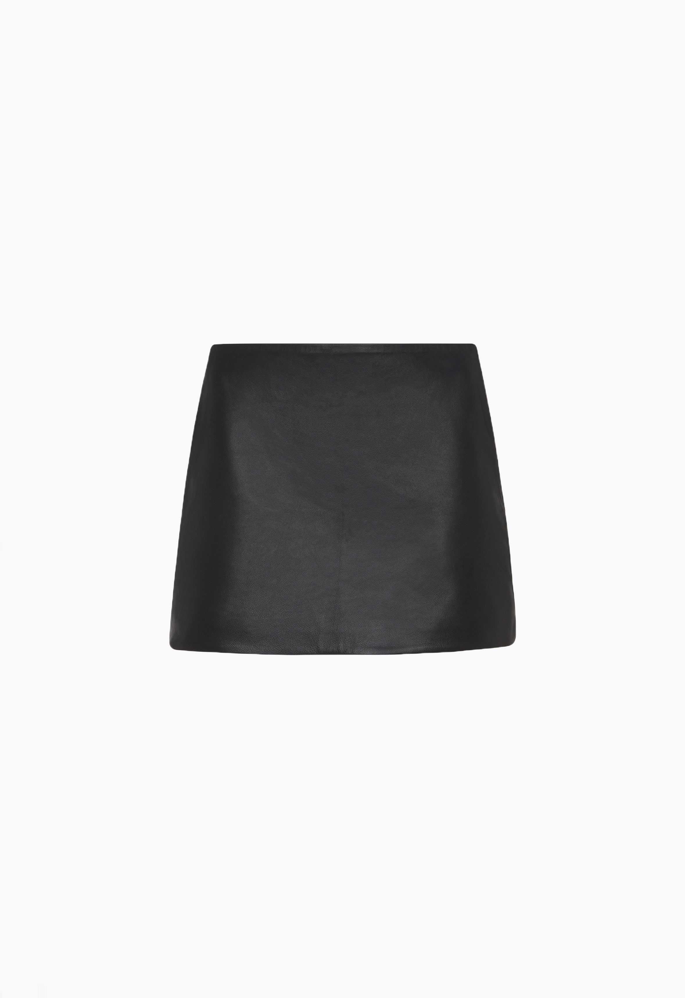 Leather Mini Skirt in Black AEXAE, Leather, Skirt, Black