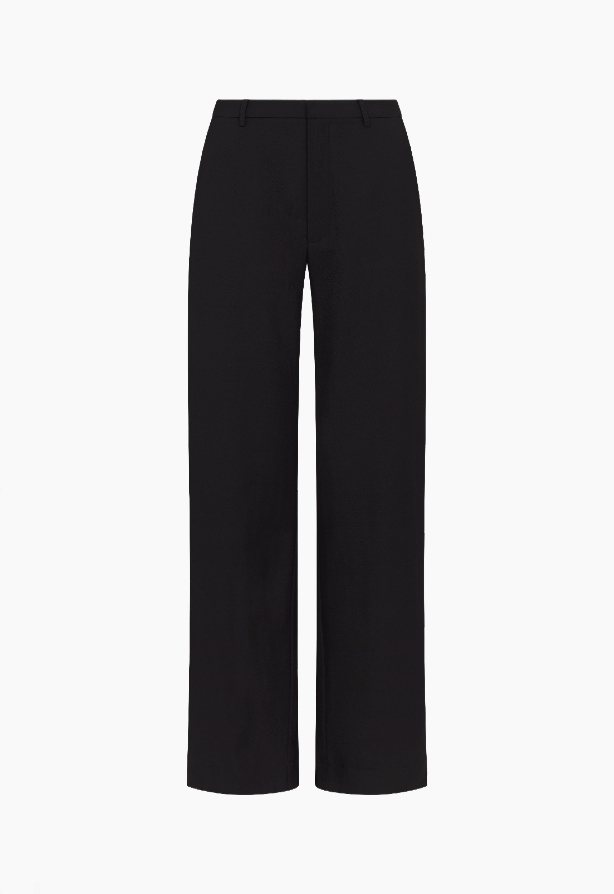 Mid Rise Trouser in Black AEXAE, Wool, Trouser, Black