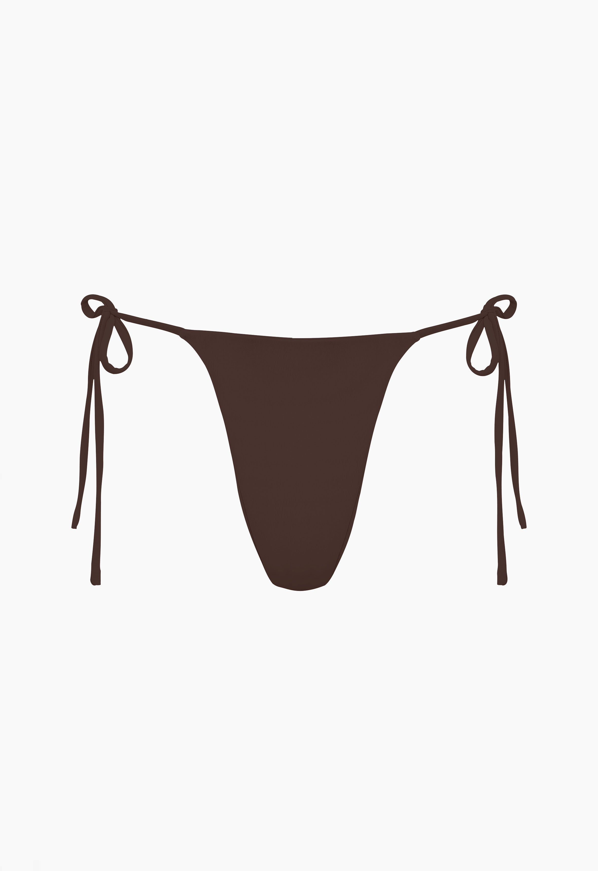 Tyra Tie Side Bottoms in Brown Aexae, Tyra Tie Side Bottoms, Brown
