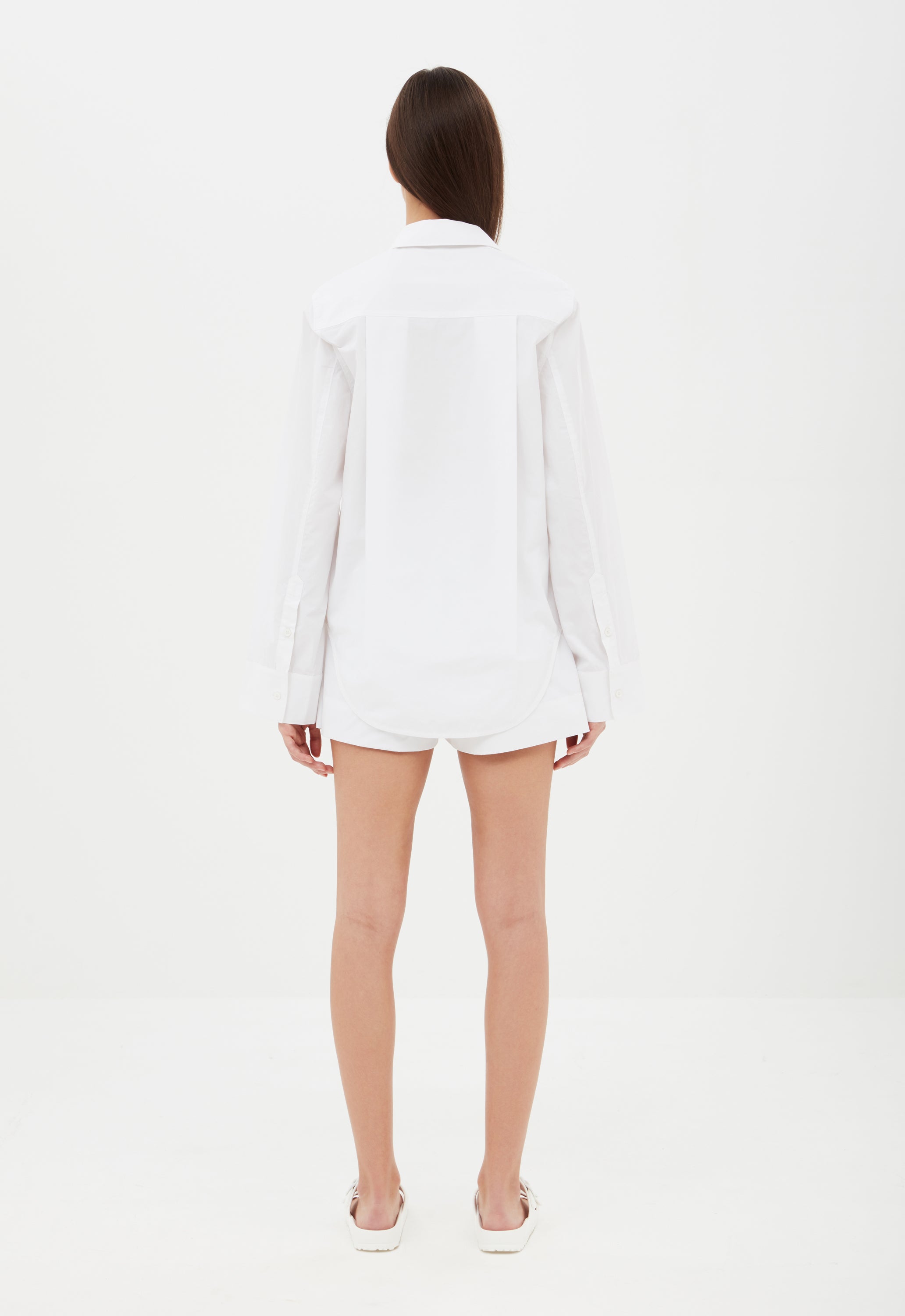 Cotton Shorts in White Aexae, Cotton Shorts, White