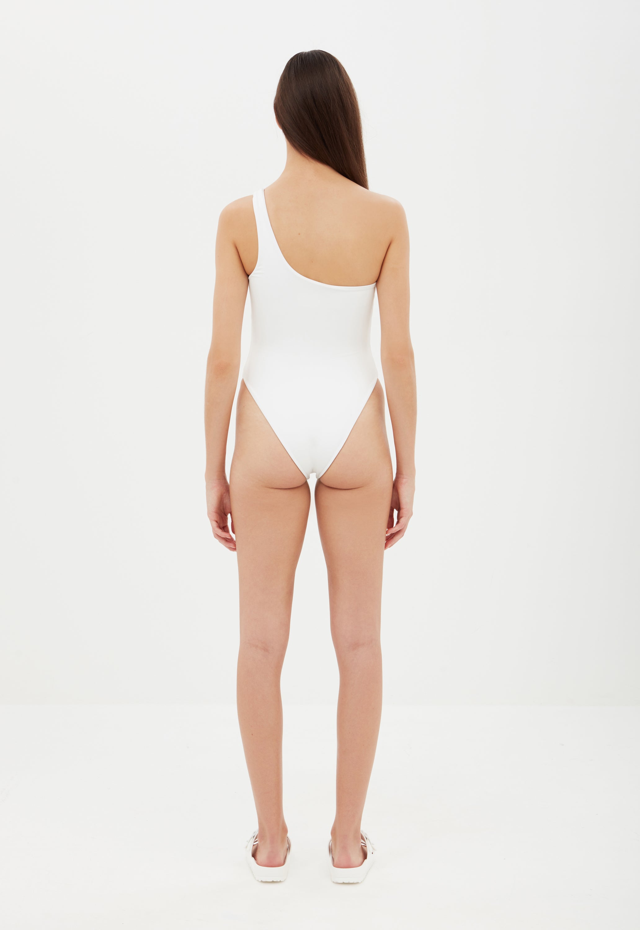 One Shoulder One-Piece in Chalk Aexae, One Shoulder One Piece, Chalk