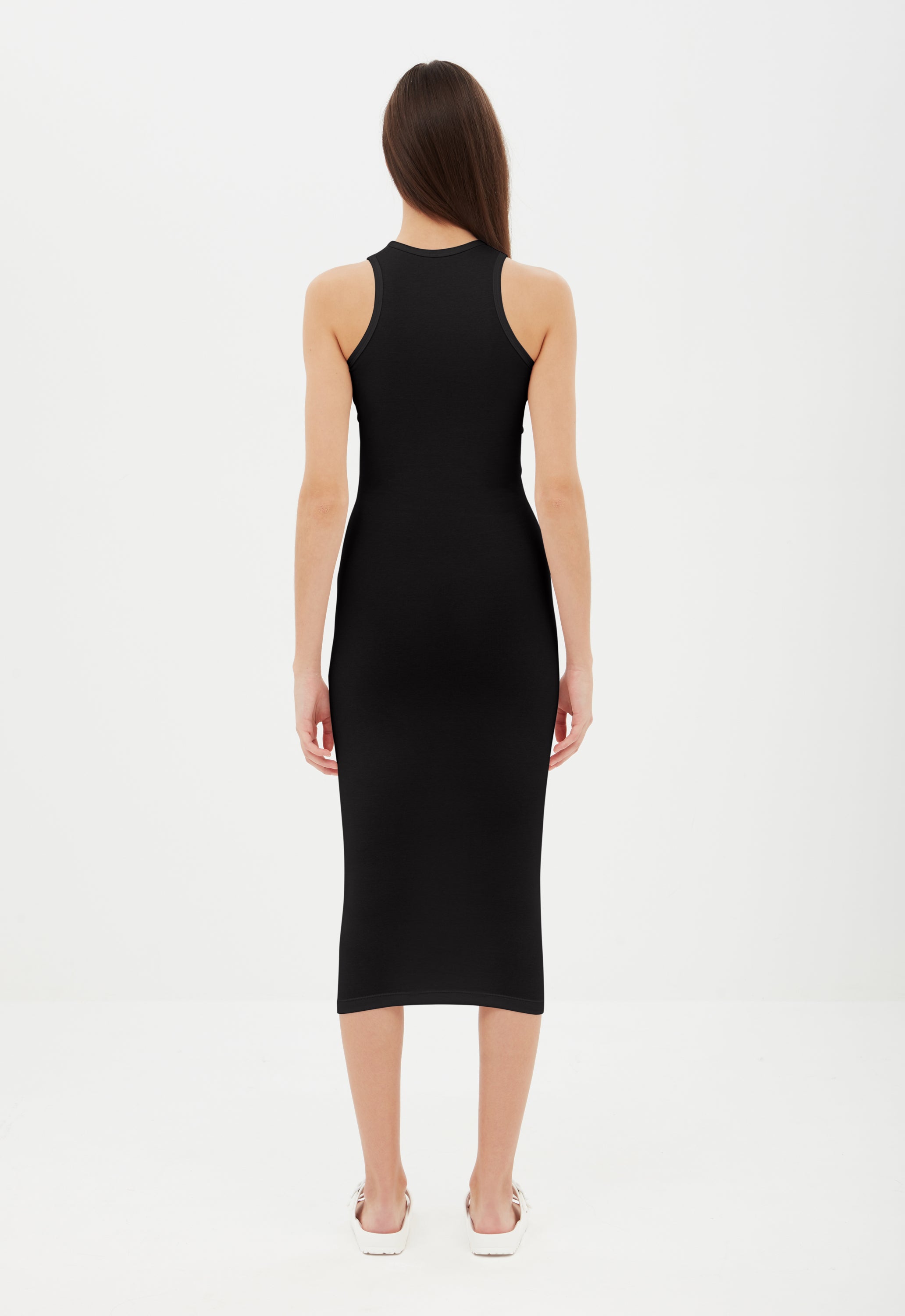 Tank Midi Dress in Black Aexae, Tank Midi Dress, Black