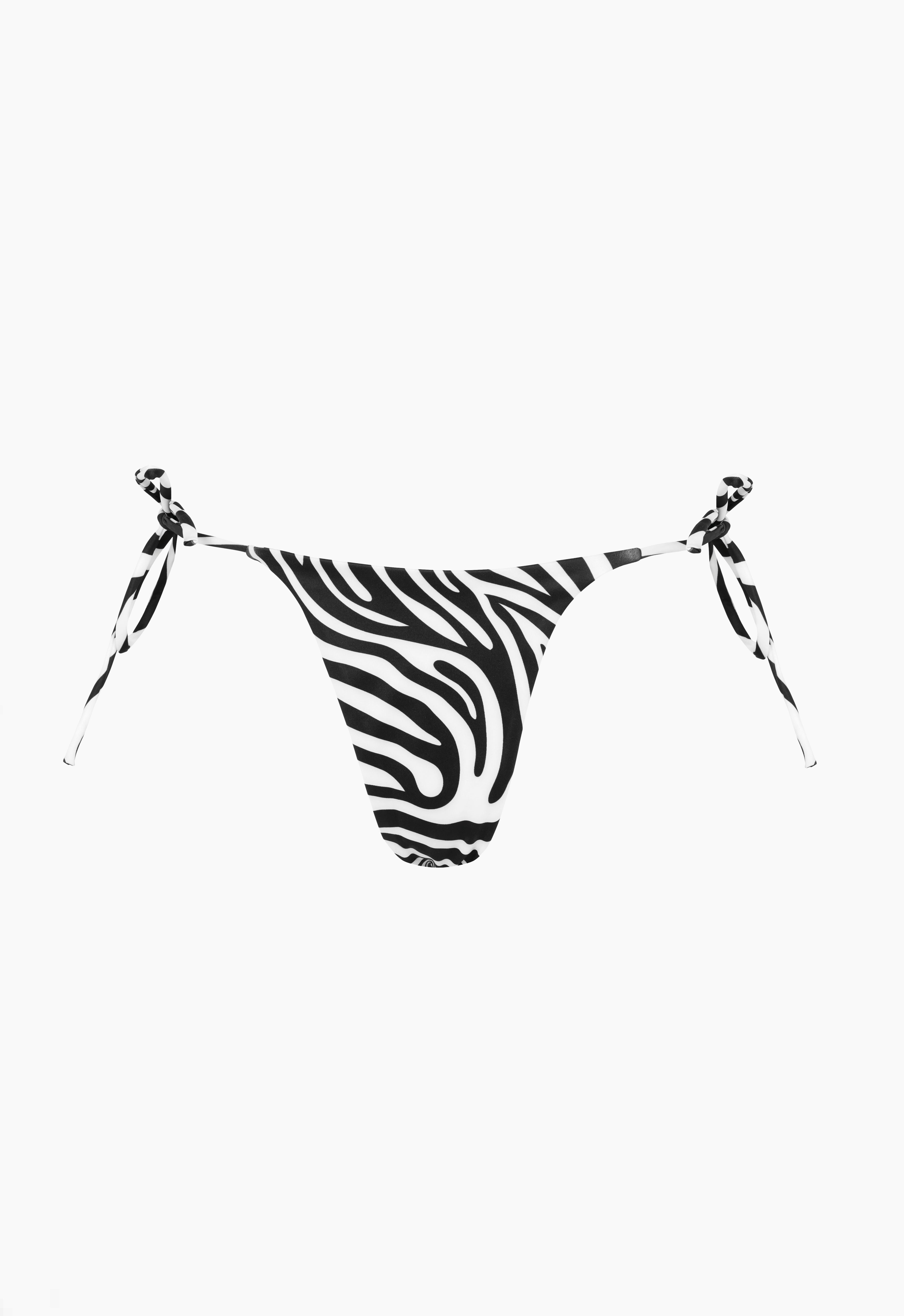 Tyra Tie Side Bottoms in Zebra Aexae, Tyra Tie Side Bottoms, Zebra