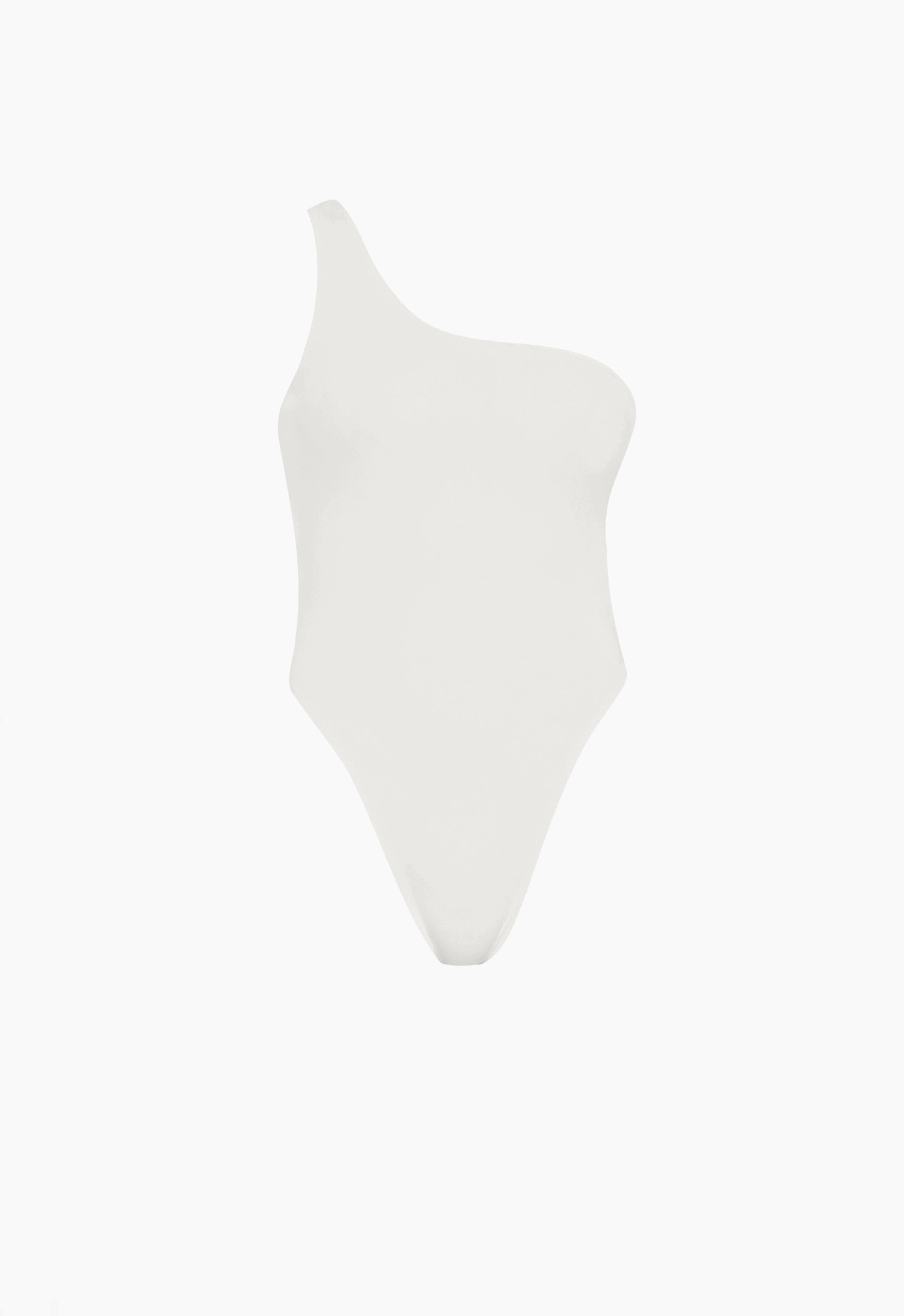 One Shoulder One-Piece in Chalk Aexae, One Shoulder One Piece, Chalk