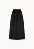 Cotton Maxi Skirt in Black