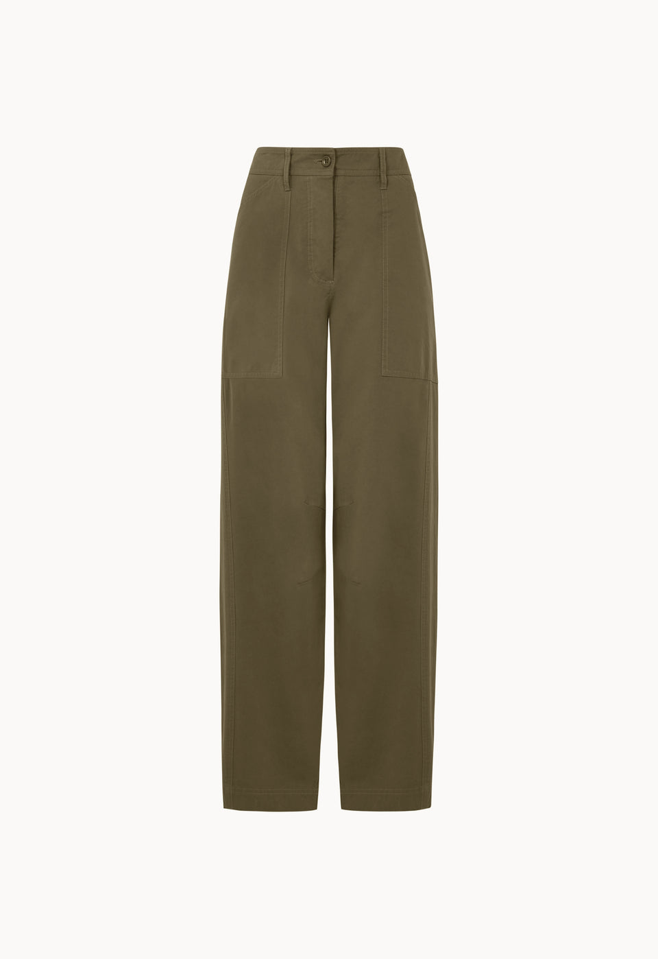 Cargo Straight Leg Trouser in Army Green