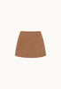 Structured Mini Skirt in Tan