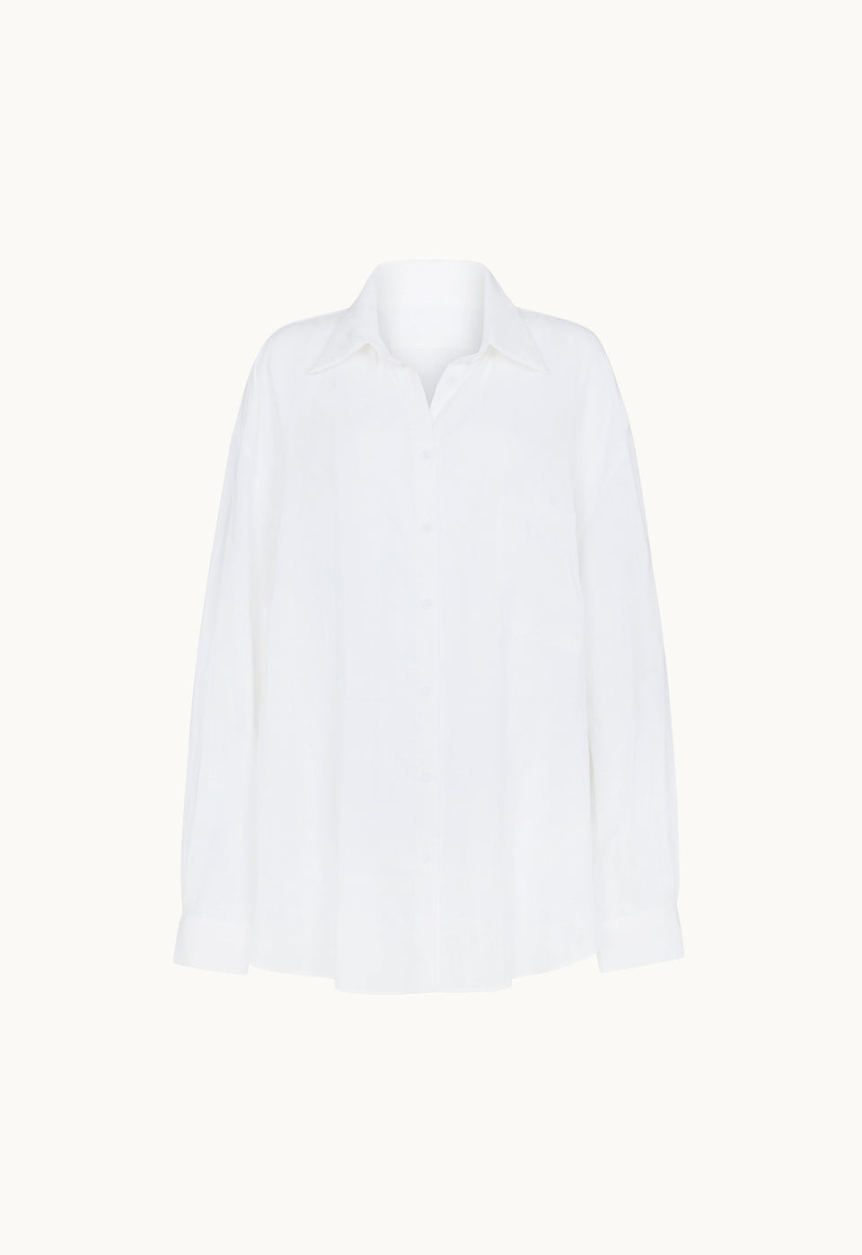 Linen Woven Shirt in White