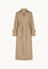 Cotton Trench Coat in Tan