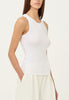 Knit Ribbed Top in White