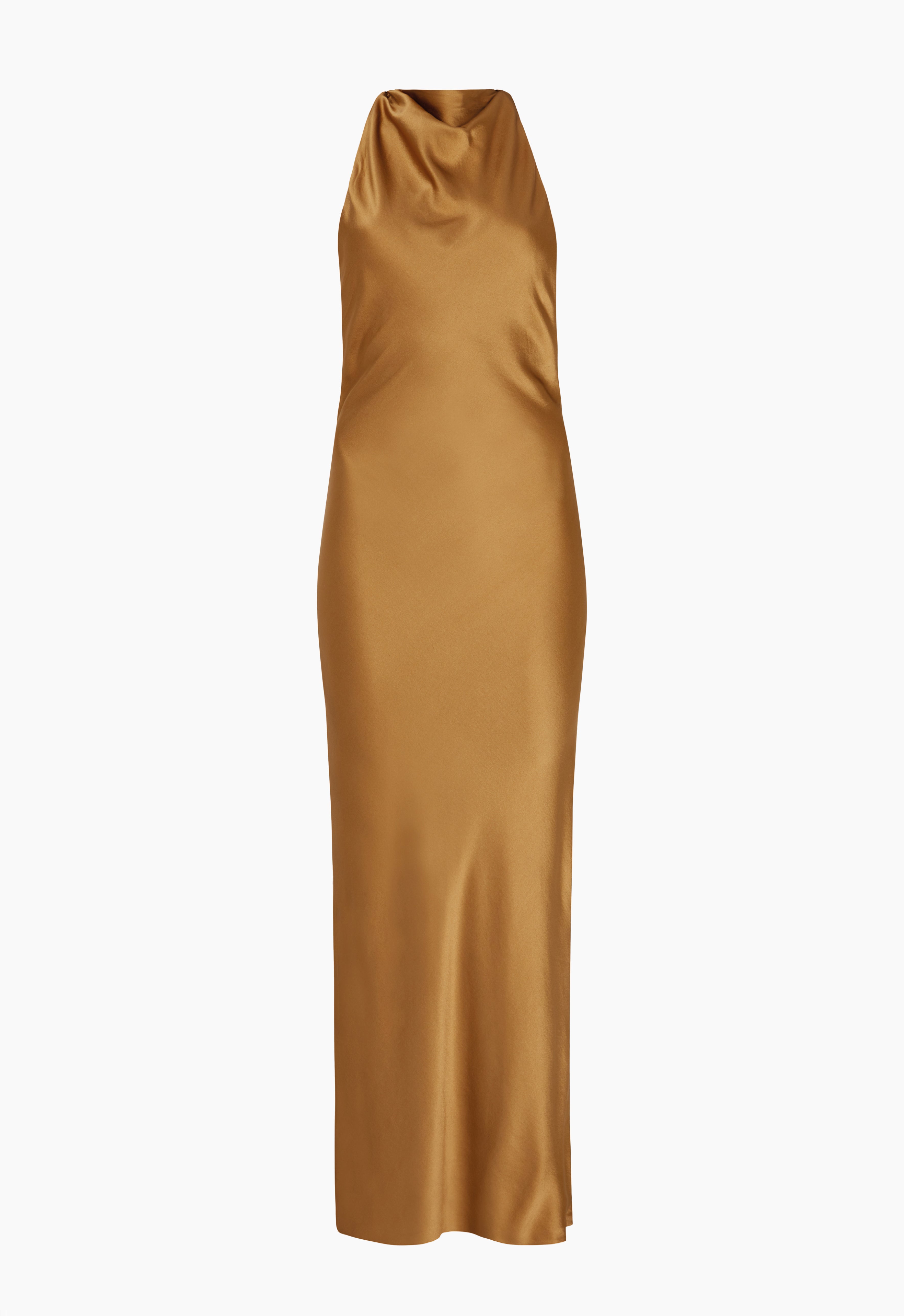 Aexae, Silk Maxi Dress, Light Brown 