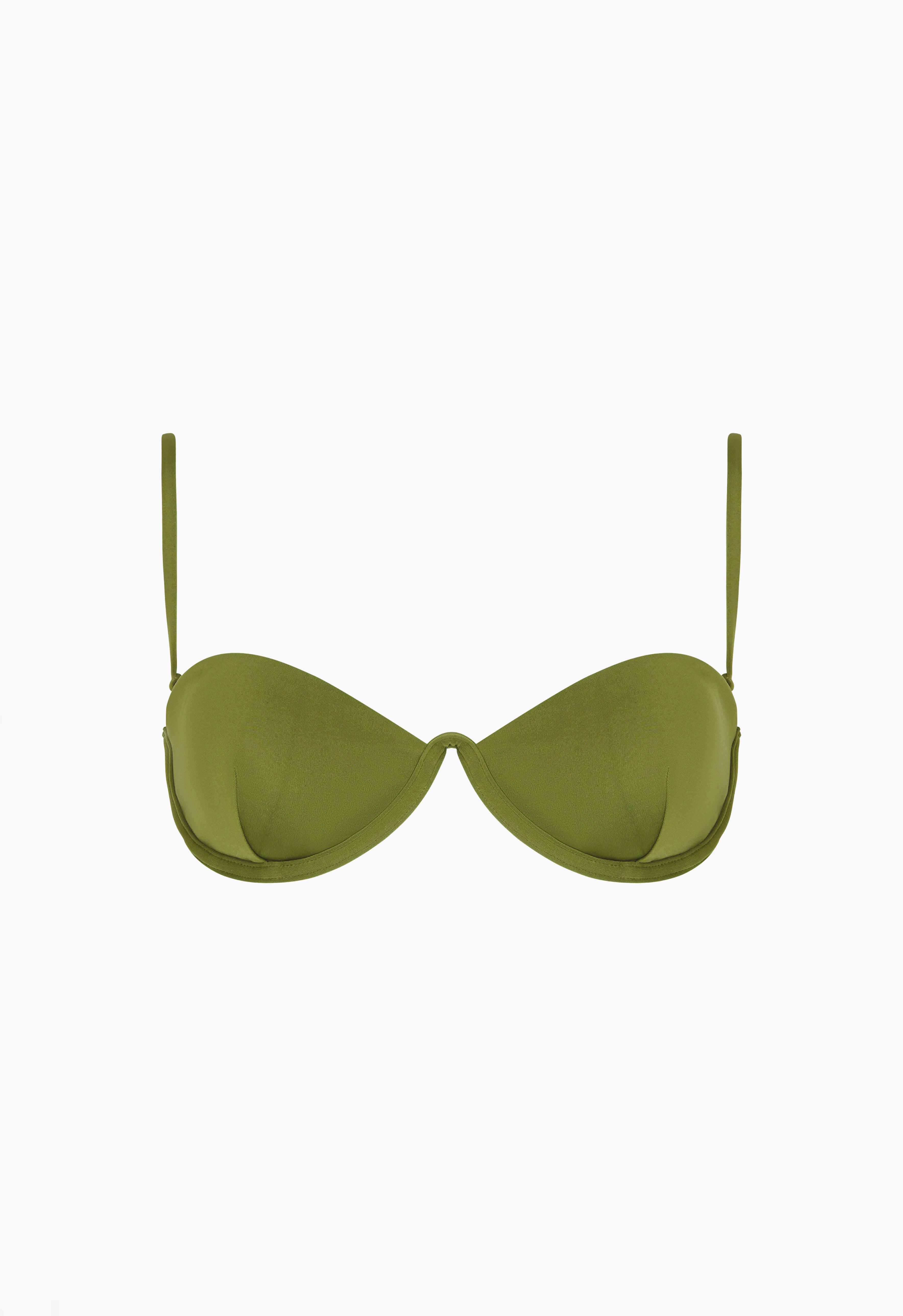 Bebrejde Konserveringsmiddel Fødested Shop Underwire Bralette Top in Army Green | Swimwear | AEXAE